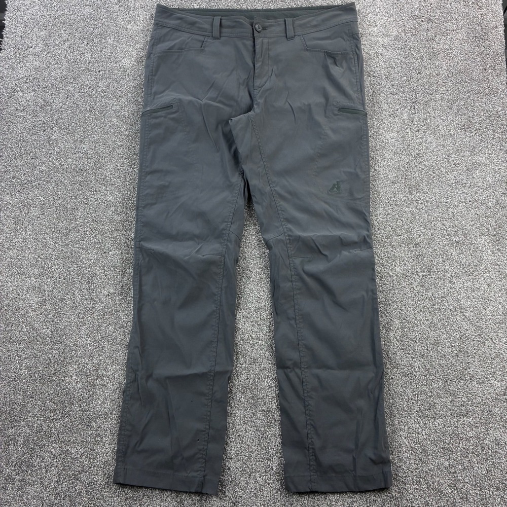 Eddie Bauer First Ascent Hiking Pants Mens 38x34 Gray Travel Lightweight Stretch